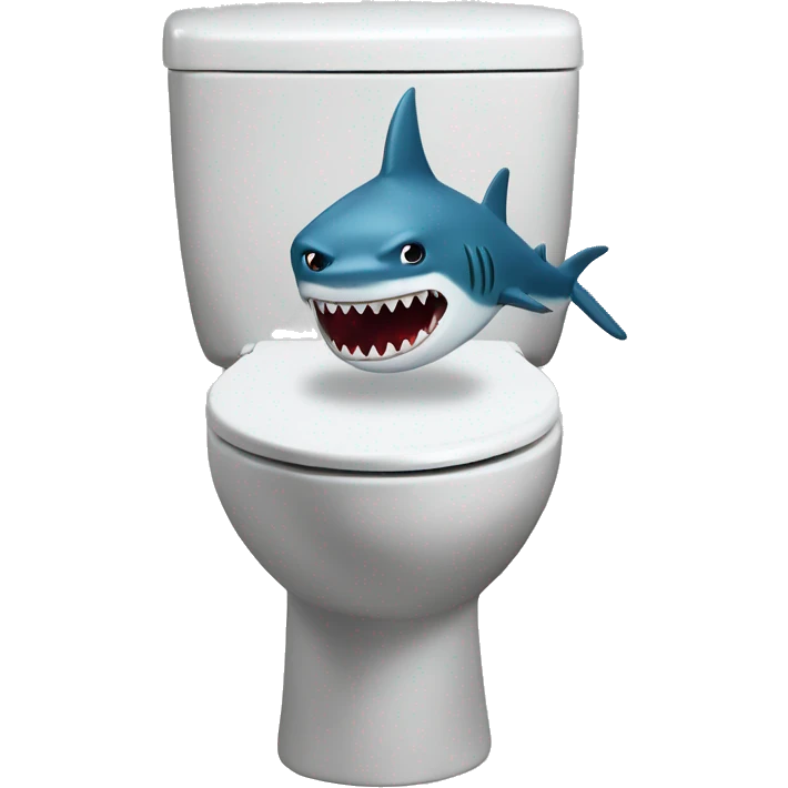 Skibidi toilet shark emoji