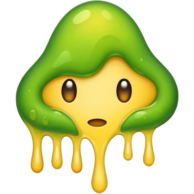 slimy yellow-green stain emoji