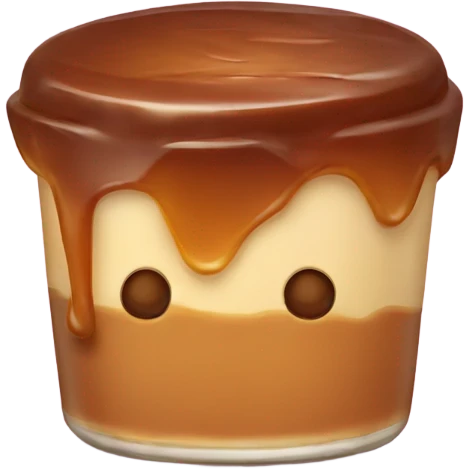 caramel pudding emoji