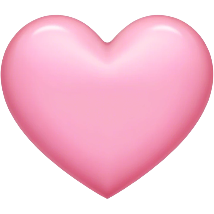 Baby pink heart sharp edges emoji
