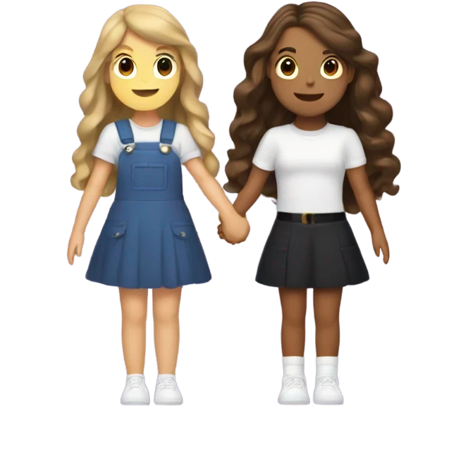 Olivia Rodrigo and Taylor swift holding hands  emoji