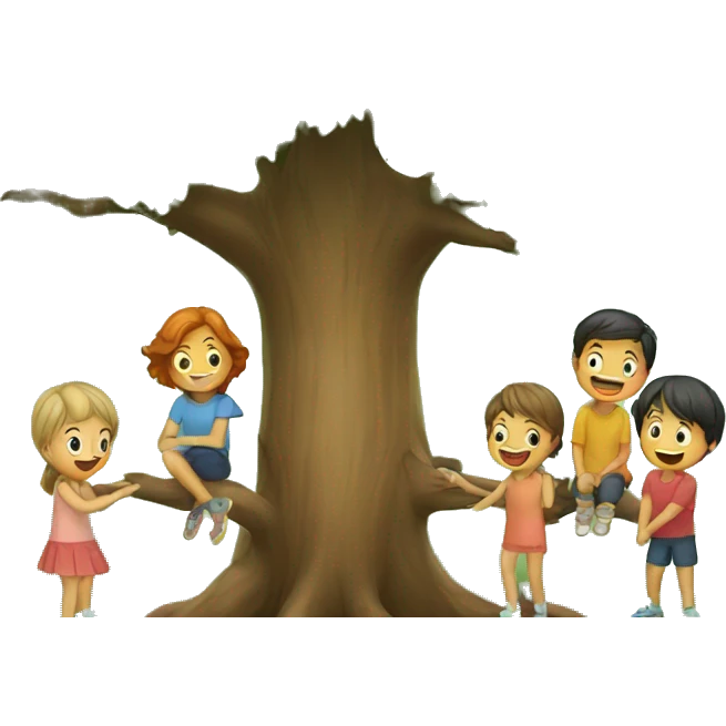 A TREE WITH CHILDREN emoji