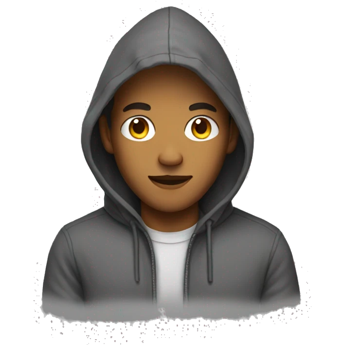 guy in a hoodie emoji