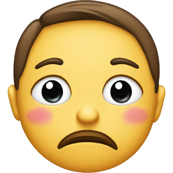 sad kissy face emoji