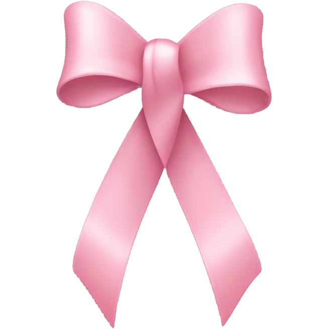 light pink ribbon bow emoji