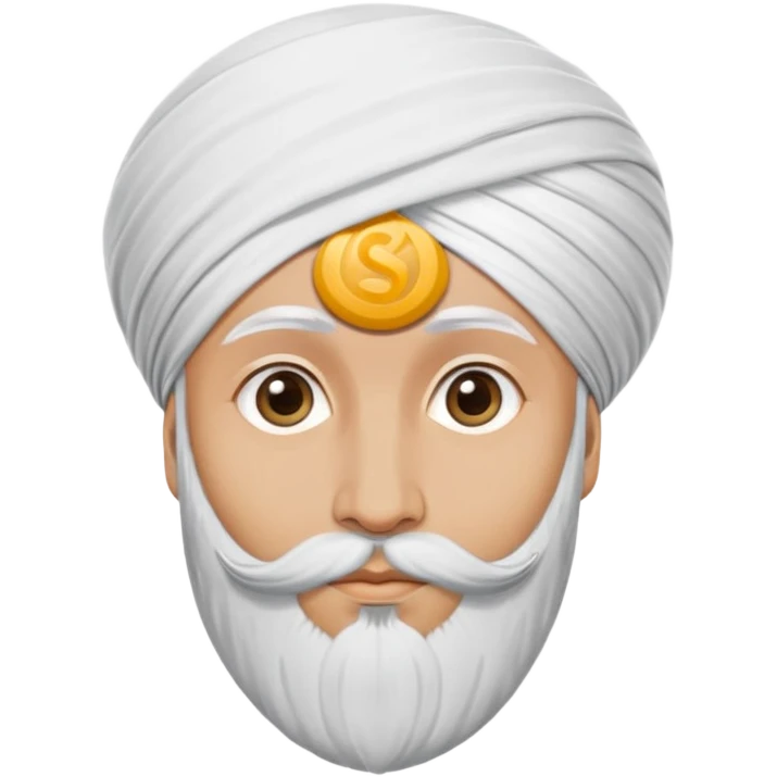 Sikh man with circular turban emoji