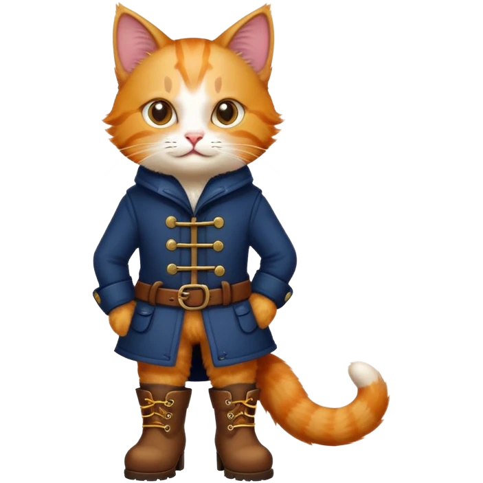 Cat in boots emoji