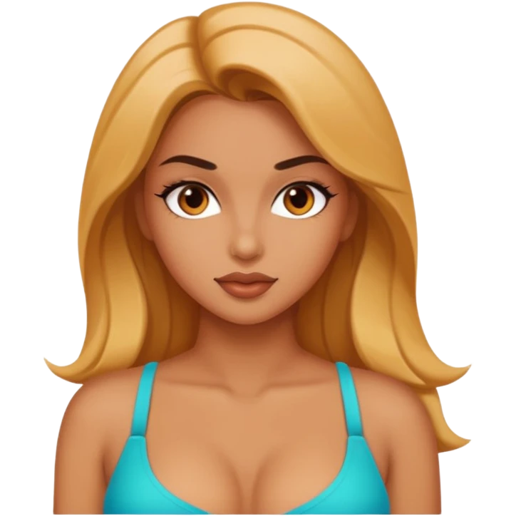 sexy hot girl, confident pose emoji