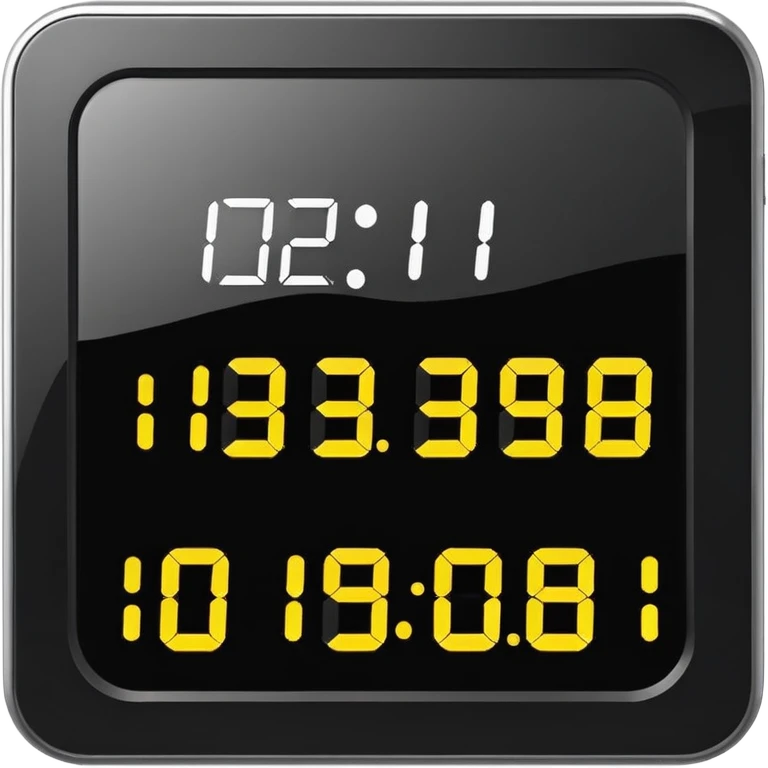 digital alarm clock emoji