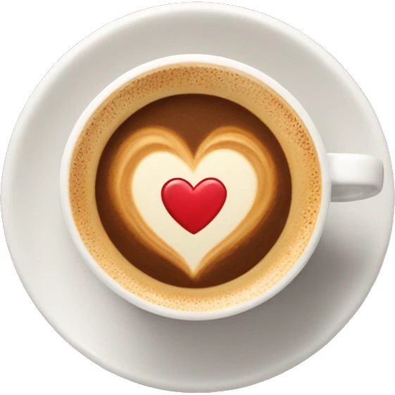 Cappuccino with Heart  emoji