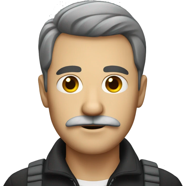German man with small mustache emoji