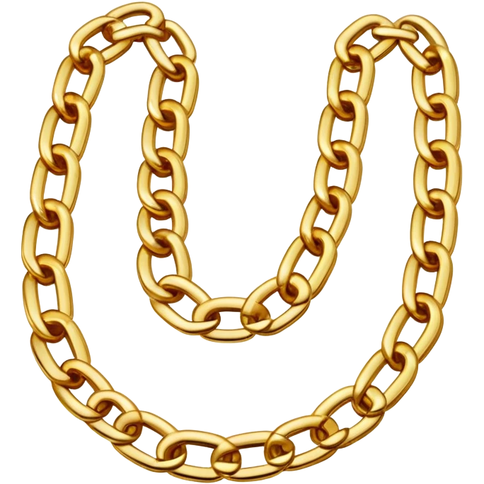 Gold rapper chain  emoji