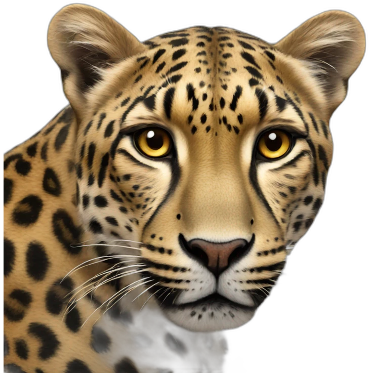 Léopard black emoji