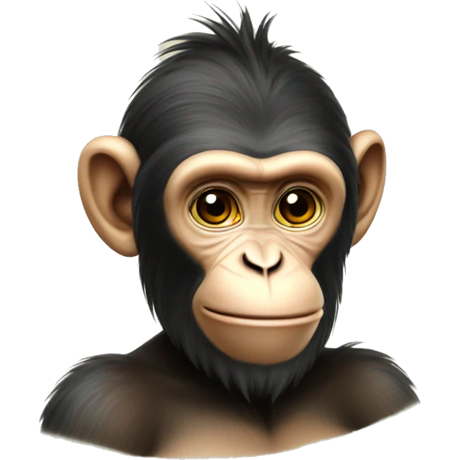 Ukrainian-Monkey. crested head, long whiskers  emoji