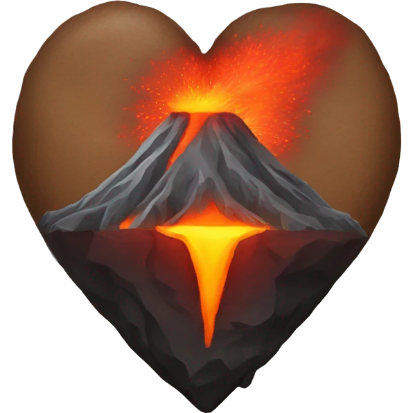 heart volcano  emoji