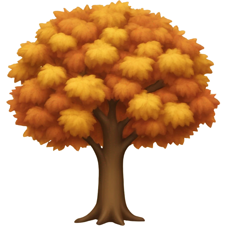 Autumn tree emoji