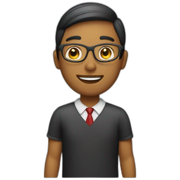 teacher with chalkboard on the back emoji
