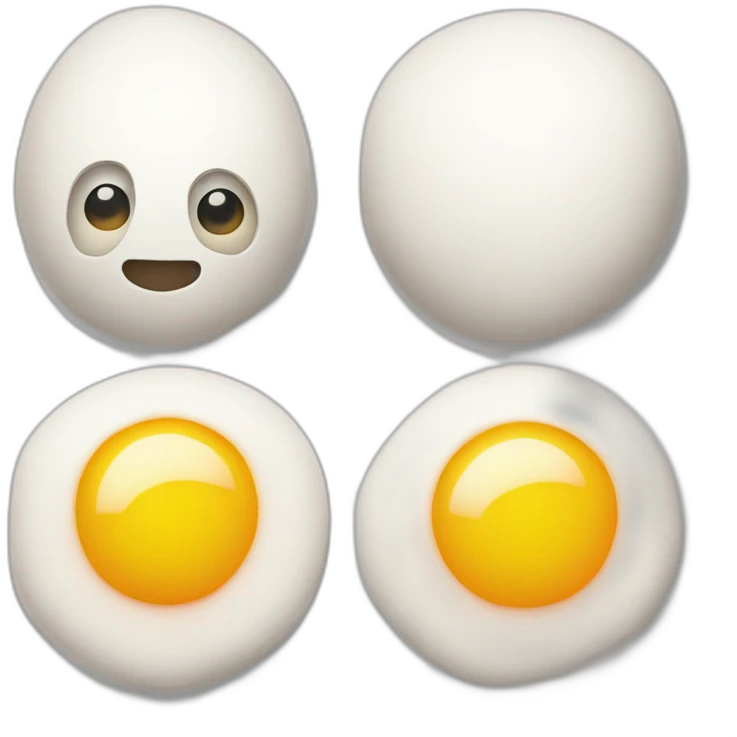 Sunny-side-up egg with eye  emoji