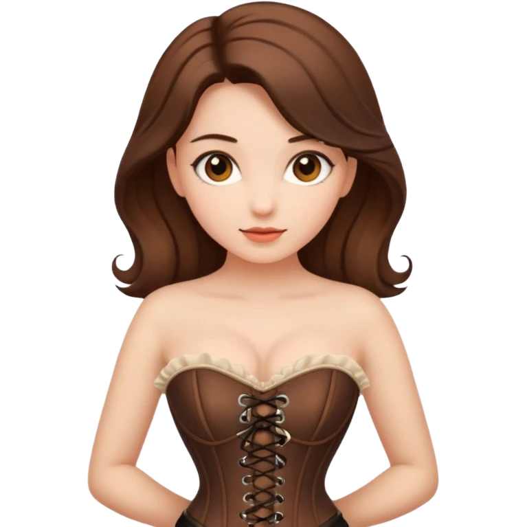 brown corset cute emoji