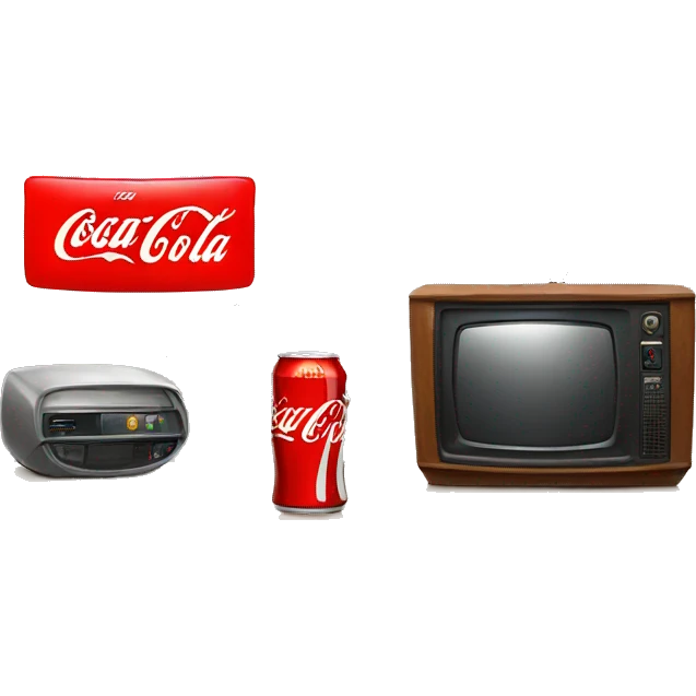 TV and Coca Cola  emoji