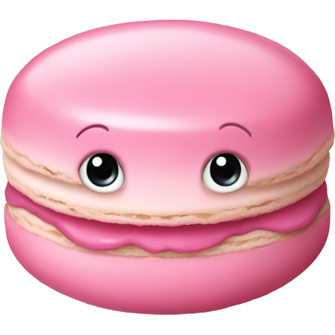 Baby pink macaroon emoji