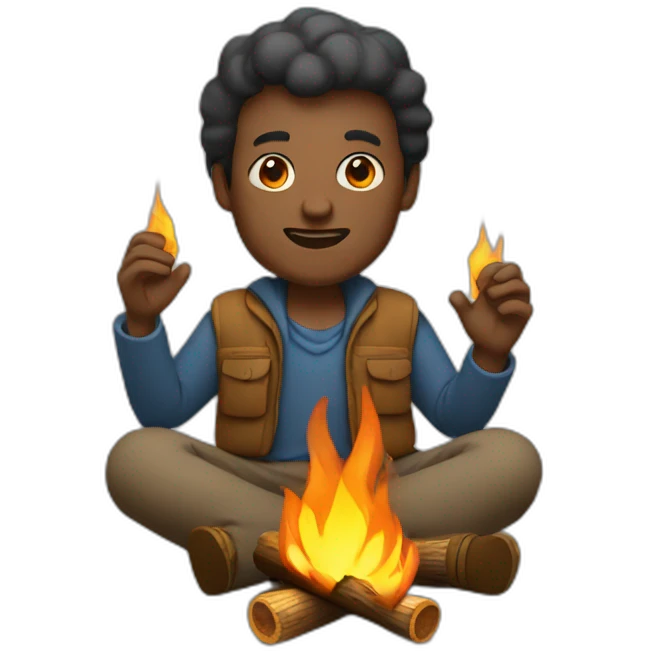 campfire man emoji