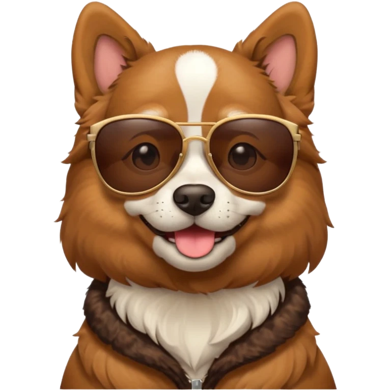 dog wearing sunglasses emoji