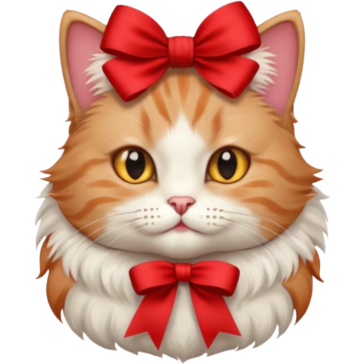 cat with ribbon emoji