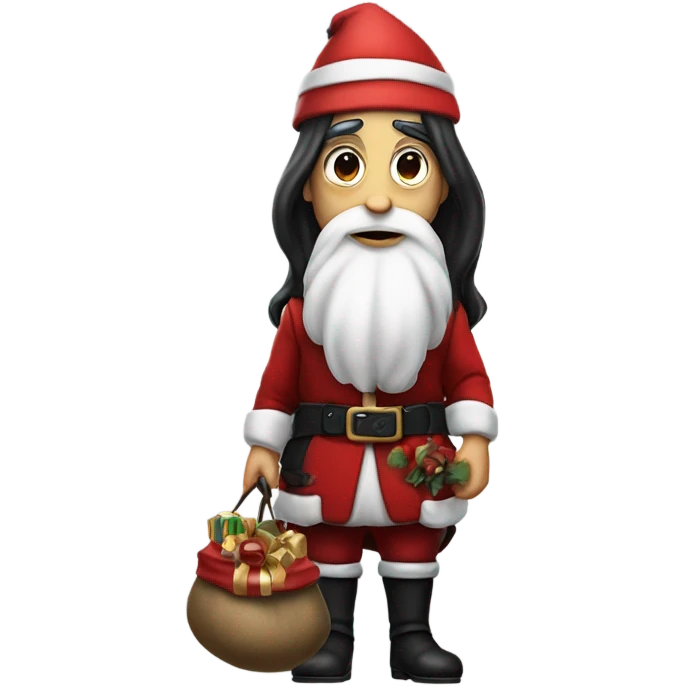 Goth Santa emoji