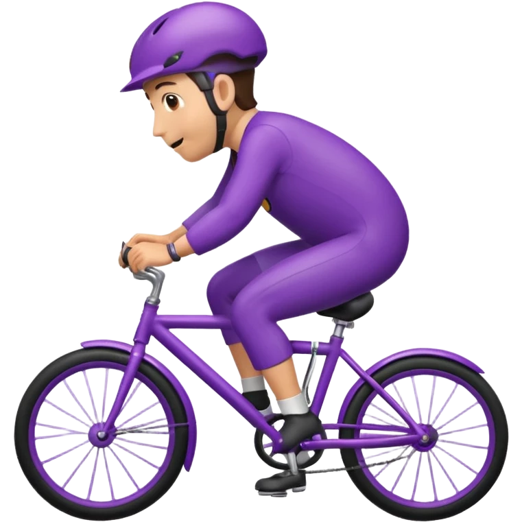 Eggplant riding a bike emoji
