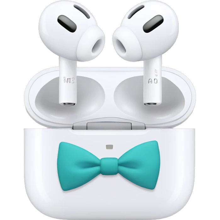 Airpod max with bows emoji