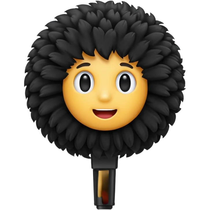 boom fluffly microphone emoji