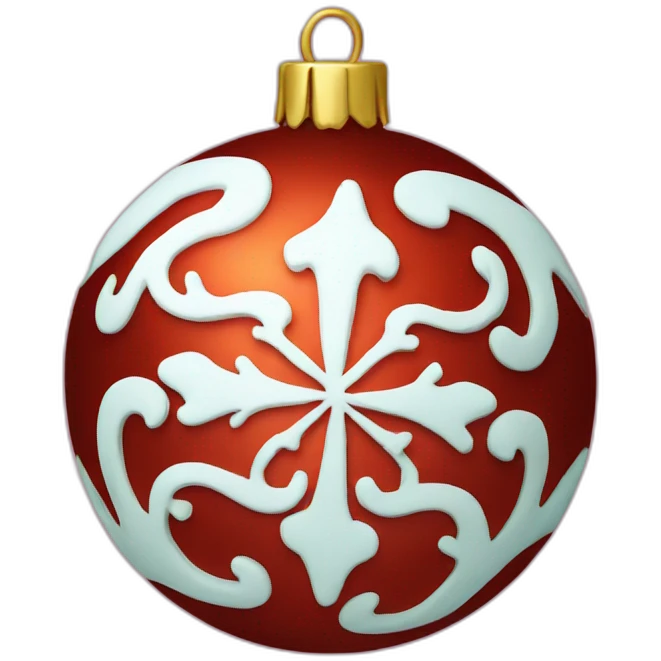 christmas ball decorated emoji