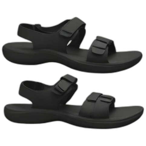 Black tracking sandals emoji