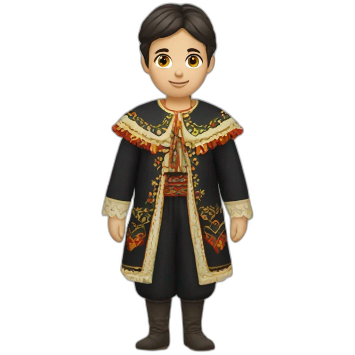 A traditional romanian costume emoji