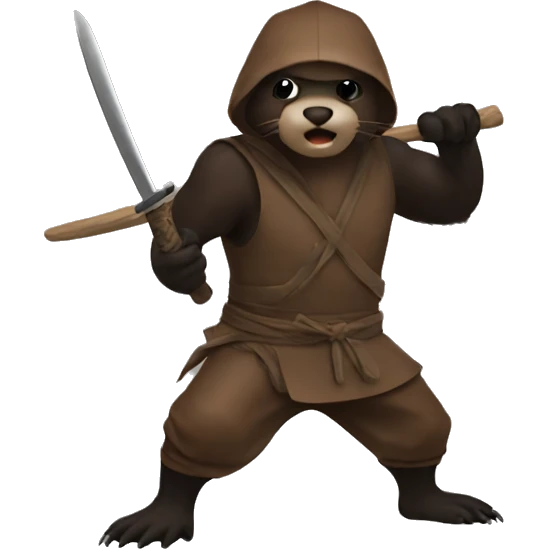 beaver ninja emoji
