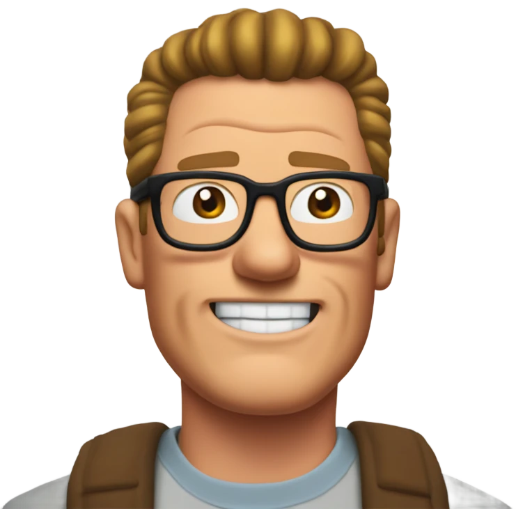 hank hill from the tv show king of the hill in the alley emoji