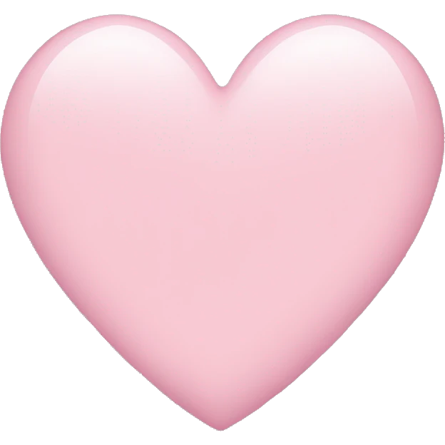 Light pink heart emoji