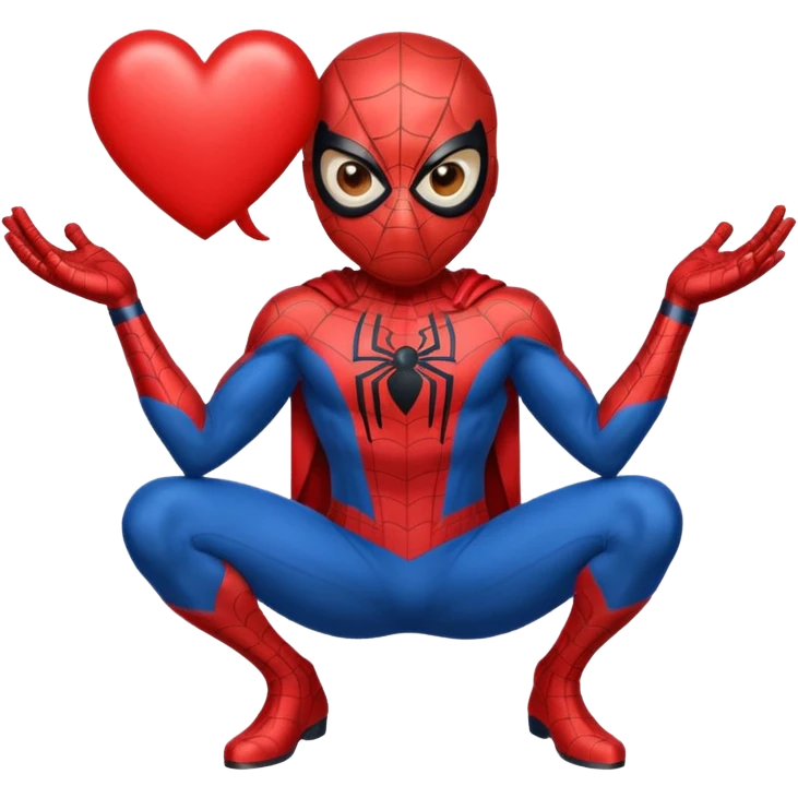 Spiderman heart emoji emoji