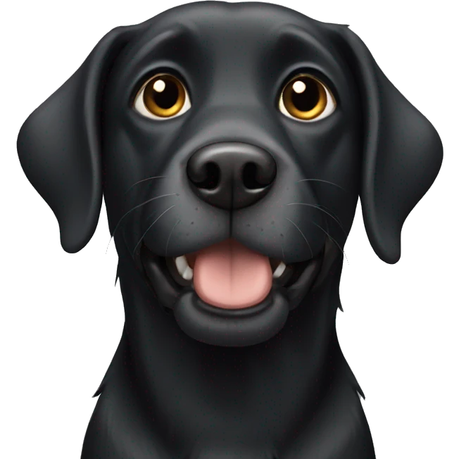 black dog emoji