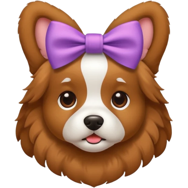 Perro con lazo  emoji