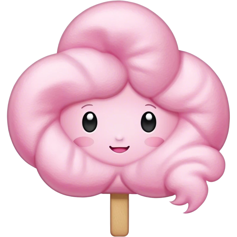 Зелёный слон с сахарной ватой emoji