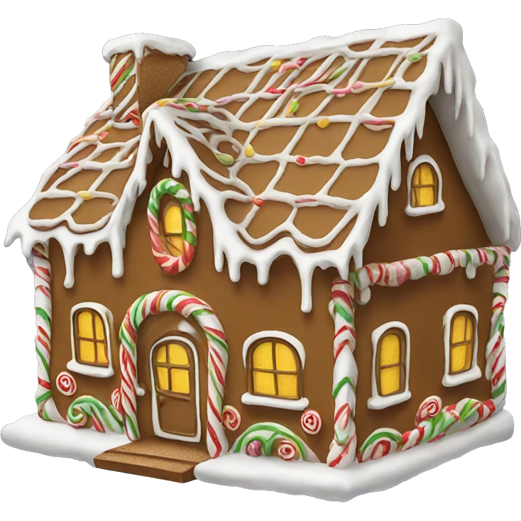 Gingerbread house emoji