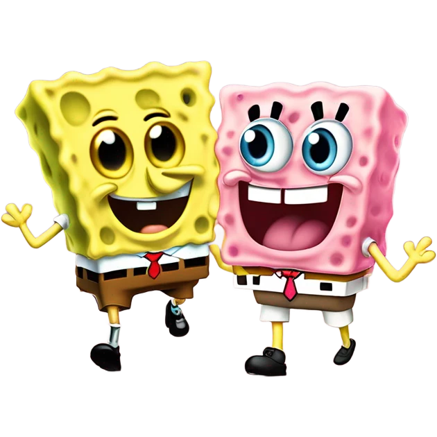 SpongeBob and Patrick emoji