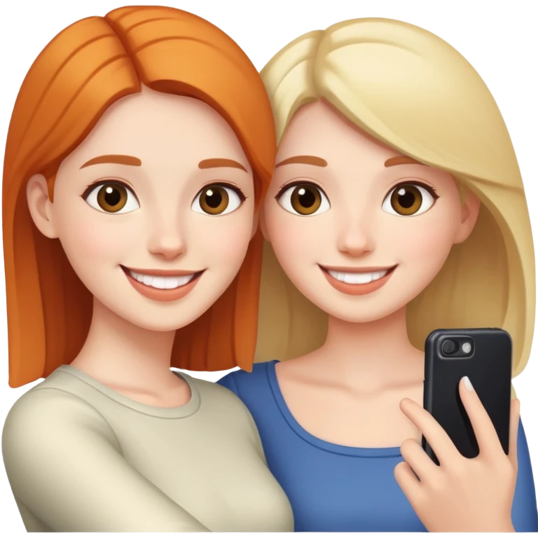 Travel selfie with sister emoji