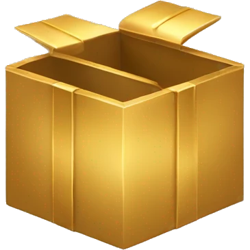 Golden box emoji