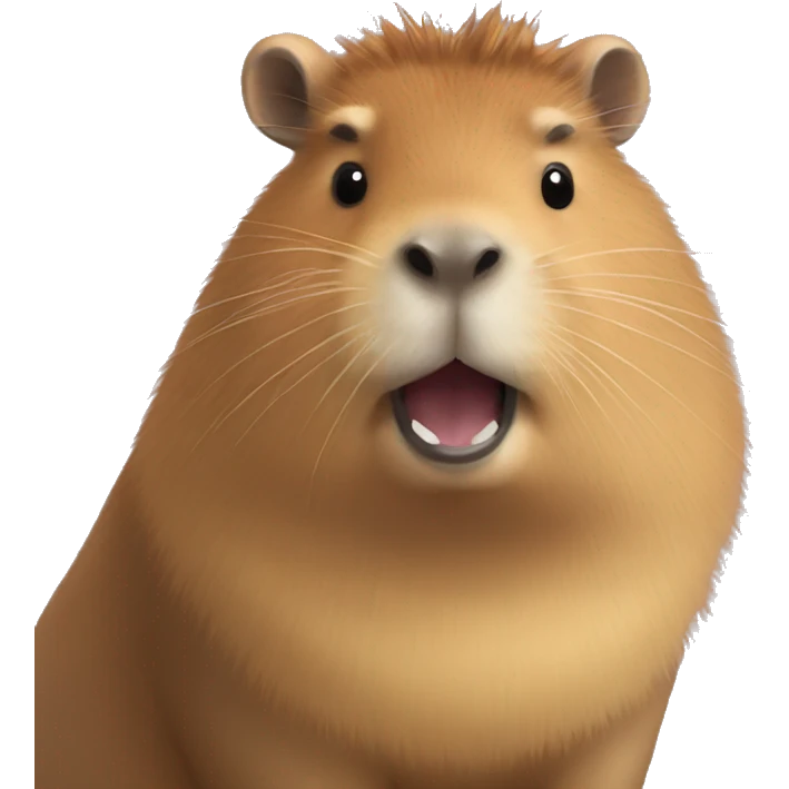 Capybara and a bow  emoji