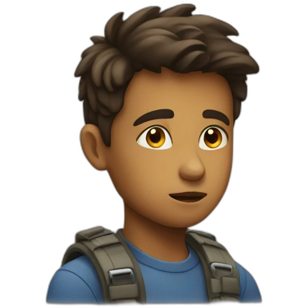 boy thinking emoji