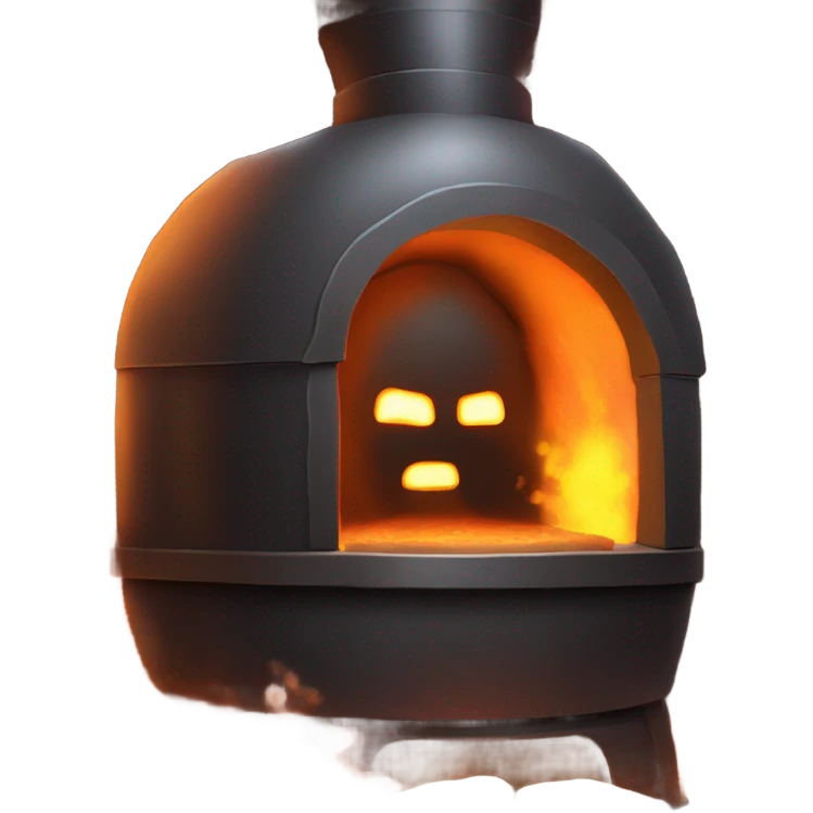 dark iron furnace fire face emoji