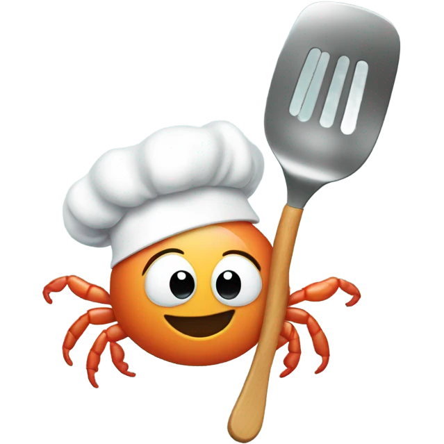 Shrimp with spatula and chef hat  emoji